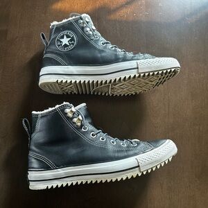 Men’s Chuck Taylor All Star Leather Sherpa Lined Converse Size 8